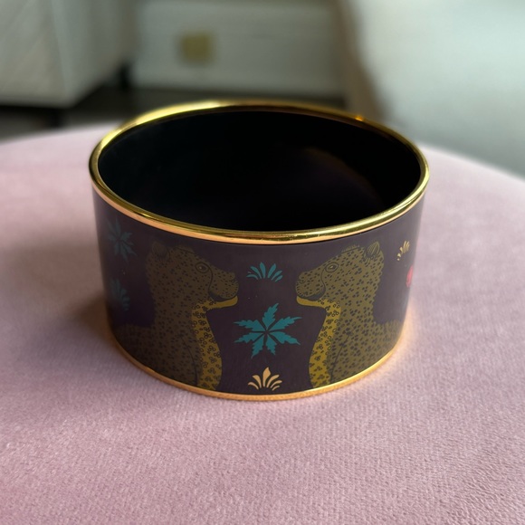 Hermès Extra Wide Les Leopards Bracelet - Picture 6 of 8
